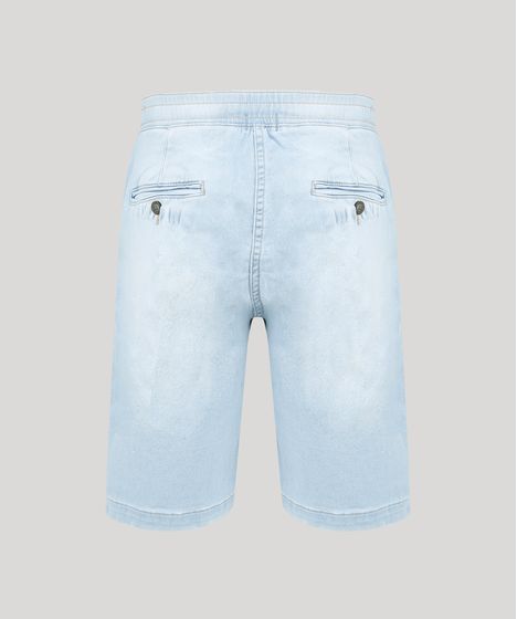 bermuda jeans masculina bolso faca