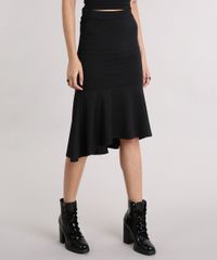 Saia-Feminina-Midi-Assimetrica-com-Babados-Preta-9163271-Preto_1