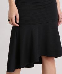 Saia-Feminina-Midi-Assimetrica-com-Babados-Preta-9163271-Preto_4
