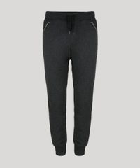 Calca-Masculina-Jogger-em-Moletom-com-Bolsos-e-Ziper-Cinza-Mescla-Escuro-8862130-Cinza_Mescla_Escuro_5 Calca-Masculina-Jogger-em-Moletom-com-Bolsos-e-Ziper-Cinza-Mescla-Escuro-8862130-Cinza_Mescla_Escuro_5