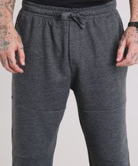Calca-Masculina-Jogger-em-Moletom-com-Bolsos-e-Ziper-Cinza-Mescla-Escuro-8834566-Cinza_Mescla_Escuro_4 Calca-Masculina-Jogger-em-Moletom-com-Bolsos-e-Ziper-Cinza-Mescla-Escuro-8834566-Cinza_Mescla_Escuro_4