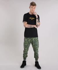 Calca-Masculina-Jogger-em-Moletom-Estampada-Camuflada-com-Bolsos-e-Ziper-Verde-Militar-8834554-Verde_Militar_3