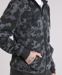 Blusao-Masculino-em-Moletom-Estampado-Camuflado-com-Capuz-Manga-Longa-Chumbo-8852544-Chumbo_4