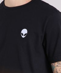 Camiseta-Masculina-com-Bordado-E-T--Manga-Curta-Gola-Careca-Preta-9195972-Preto_4