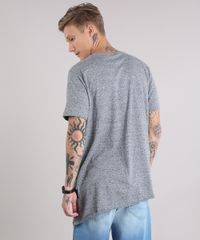 Camiseta-Masculina-Longa-Assimetrica-Manga-Curta-Gola-Careca-Cinza-Mescla-9152166-Cinza_Mescla_2