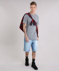 Camiseta-Masculina-Longa-Assimetrica-Manga-Curta-Gola-Careca-Cinza-Mescla-9152166-Cinza_Mescla_3