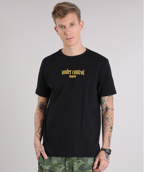 Camiseta-Masculina--Under-Control---Manga-Curta-Gola-Careca-Preta-9151472-Preto_1