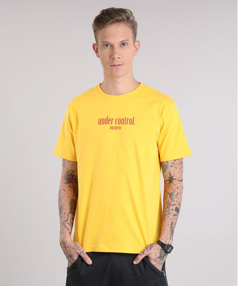 Camiseta-Masculina--Under-Control---Manga-Curta-Gola-Careca-Amarela-9151472-Amarelo_1