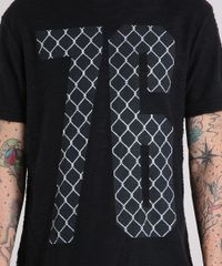 Camiseta-Masculina-Longa--76--Manga-Curta-Gola-Careca-Preta-8524185-Preto_4