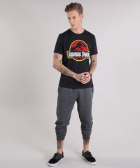 Camiseta-Masculina-Jurassic-Park-Manga-Curta-Gola-Careca-Preta-9154215-Preto_3