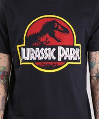 Camiseta-Masculina-Jurassic-Park-Manga-Curta-Gola-Careca-Preta-9154215-Preto_4
