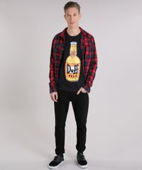 Camiseta-Masculina-Duff-Os-Simpsons-Manga-Curta-Gola-Careca-Preta-9142492-Preto_3