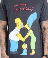 Camiseta-Masculina-Homer-e-Marge-Os-Simpsons-Manga-Curta-Gola-Careca-Cinza-Mescla-Escuro-9150168-Cinza_Mescla_Escuro_4