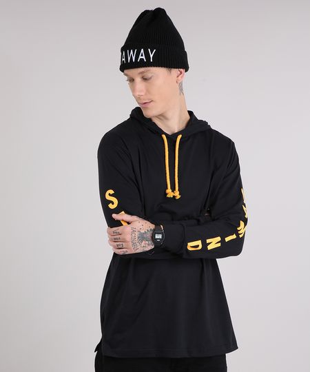 Camiseta-Masculina--State-of-Mind--com-Capuz-Manga-Longa-Gola-Careca-Preta-9152163-Preto_1