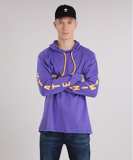 Camiseta-Masculina--State-of-Mind--com-Capuz-Manga-Longa-Gola-Careca-Roxa-9152163-Roxo_1