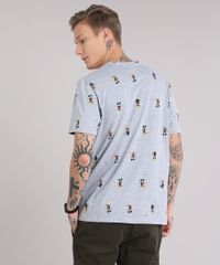 Camiseta-Masculina-Estampada-Mickey-Manga-Curta-Gola-Careca-Cinza-Mescla-9081679-Cinza_Mescla_2