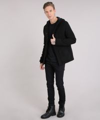 Casaco-Masculino-Gola-Alta-com-Capuz-e-Bolsos-Preto-8889528-Preto_3