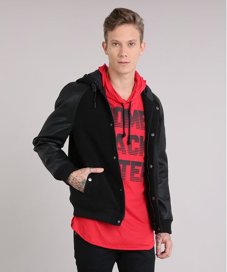 jaqueta masculina bolso interno