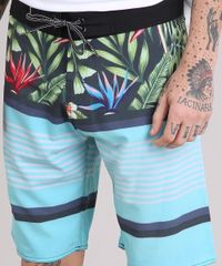 Bermuda-Surf-Masculina-com-Estampa-de-Folhagem-Verde-Claro-9158464-Verde_Claro_4