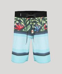 Bermuda-Surf-Masculina-com-Estampa-de-Folhagem-Verde-Claro-9158464-Verde_Claro_5