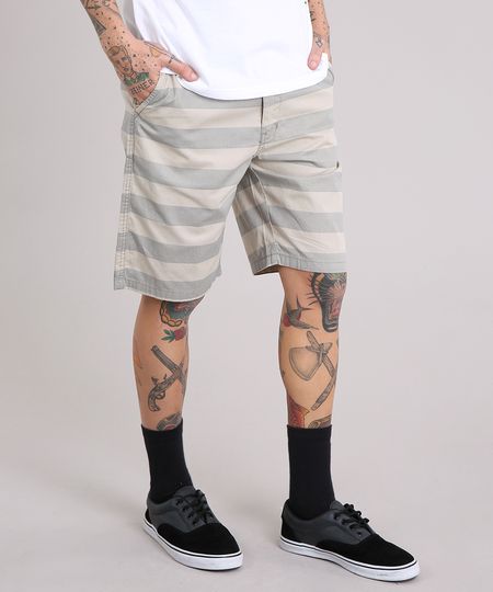 Bermuda-Masculina-Listrada-com-Bolsos-Kaki-9108827-Kaki_1 Bermuda-Masculina-Listrada-com-Bolsos-Kaki-9108827-Kaki_1