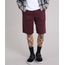 Bermuda-Masculina-Estampada-de-Poa-com-Bolsos-Vinho-9137812-Vinho_1