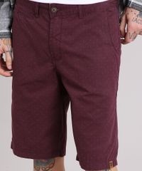 Bermuda-Masculina-Estampada-de-Poa-com-Bolsos-Vinho-9137812-Vinho_4