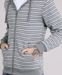 Blusao-Masculino-Listrado-Basico-em-Moletom-com-Capuz-Cinza-Mescla-8828958-Cinza_Mescla_4