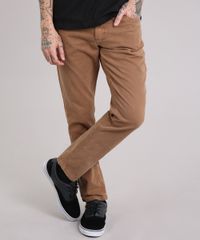 Calca-Masculina-Slim-em-Algodao---Sustentavel-Caramelo-9108165-Caramelo_1