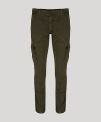 Calca-Masculina-Cargo-Slim-com-Bolsos-em-Algodao---Sustentavel-Verde-Militar-9108451-Verde_Militar_5