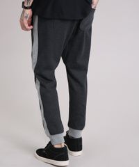 Calca-Masculina-Relaxed-em-Moletom-com-Recortes-Cinza-Mescla-Escuro-8862141-Cinza_Mescla_Escuro_2 Calca-Masculina-Relaxed-em-Moletom-com-Recortes-Cinza-Mescla-Escuro-8862141-Cinza_Mescla_Escuro_2