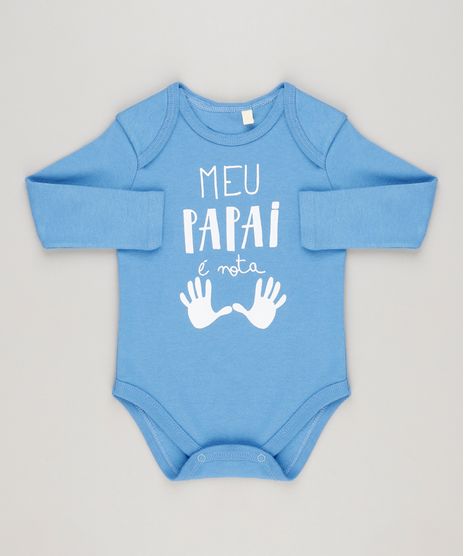 Body-Infantil--Meu-Papai-e-Nota-Dez--Manga-Longa-Decote-Redondo-Azul-9223032-Azul_1