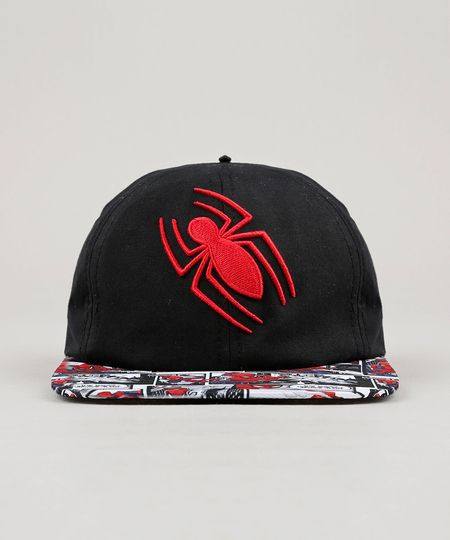 Bone-Infantil-com-Bordado-Homem-Aranha-Aba-Reta-Preto-9131275-Preto_1 Bone-Infantil-com-Bordado-Homem-Aranha-Aba-Reta-Preto-9131275-Preto_1