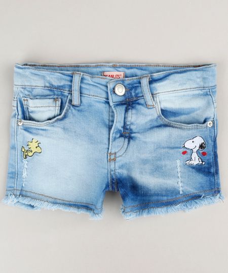 Short-Jeans-Infantil-com-Bordado-do-Snoopy-Azul-Claro-9183196-Azul_Claro_1