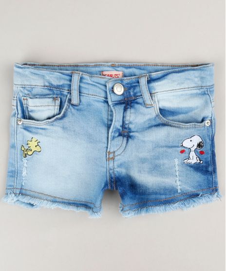 Short-Jeans-Infantil-com-Bordado-do-Snoopy-Azul-Claro-9183196-Azul_Claro_1