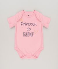 Body-Infantil--Princesa-do-Papai--Manga-Curta-Decote-Redondo-Rosa-9223027-Rosa_1
