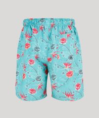Bermuda-Masculina-Estampada-Floral-com-Bolsos-Verde-Agua-9134181-Verde_Agua_6