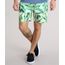 Bermuda-Masculina-Estampada-de-Folhagem-com-Bolsos-Verde-Claro-9134182-Verde_Claro_1