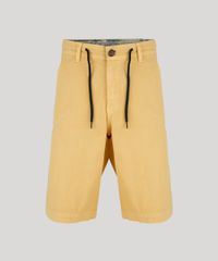 Bermuda-Masculina-Reta-Texturizada-com-Cordao-Amarela-9130180-Amarelo_5