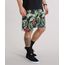Bermuda-Surf-Masculina-Estampada-de-Folhagem-Preta-9158511-Preto_1