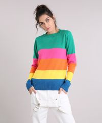 Sueter-Feminino-Listrado-Rainbow-em-Tricot-Multicor-9267897-Multicor_4