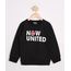 Moletom Now United Infantil Preto