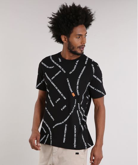 Camiseta-Masculina-LAB-Estapada-de-Frases-Manga-Curta-Gola-Careca-Preta-9170187-Preto_1
