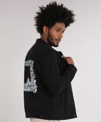 Jaqueta-de-Sarja-Masculina-LAB-Trucker-com-Estampa-Preta-9203956-Preto_2