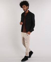 Jaqueta-de-Sarja-Masculina-LAB-Trucker-com-Estampa-Preta-9203956-Preto_3