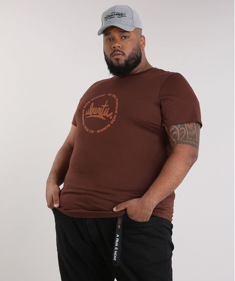 Camiseta-Masculina-LAB-Ubumtu-Manga-Curta-Gola-Careca-Marrom-9170181-Marrom_1