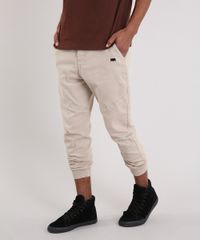 Calca-de-Sarja-Masculina-LAB-Slim-Jogger-Kaki-9203957-Kaki_1