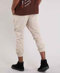 Calca-de-Sarja-Masculina-LAB-Slim-Jogger-Kaki-9203957-Kaki_2
