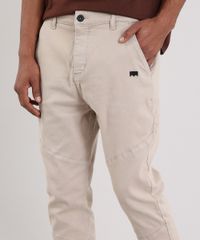 Calca-de-Sarja-Masculina-LAB-Slim-Jogger-Kaki-9203957-Kaki_4
