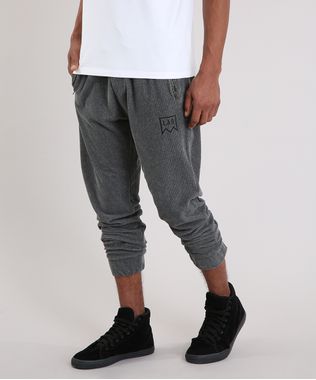 Calca-Masculina-Jogger-LAB-em-Veludo-Cotele-Cinza-Mescla-Escuro-9216982-Cinza_Mescla_Escuro_1